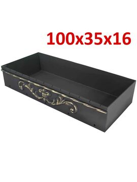 Жаровня 1000х350х160, Толщина стали жаровни: 4